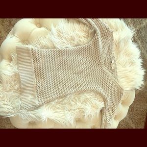 Knit off the shoulder top